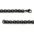 thumbnail image 2 of Black Titanium 6MM Rolo Link Necklace Chain 32", 2 of 2