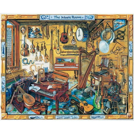 White Mountain Music Room 1000 Piece Jigsaw Puzzle