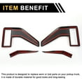 thumbnail image 3 of Cubierta de ventilación Fender Trim de Unique Bargains 1 juego para Ford F-150 2021-2024 ABS patrón de fibra de carbono negro, 3 of 4