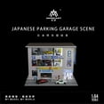 thumbnail image 6 of 1/64 Diorama Diecast Car Garage Model, LED Lighting Japanese Multi-Story Parking Lot Model Display Case, Building Model Garage, for Diecast Car Models Display, Cars Storage, Display Box, 6 of 17