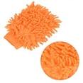 thumbnail image 4 of Uxcell Double-Sided Microfiber Soft Chenille Dusting Wash Mitten, Orange, 4 of 5