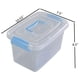 thumbnail image 2 of Doryh Contenedor De Almacenamiento De Plástico De 5 L Con Tapa, Caja Transparente Con Asas, Juego De 6, 2 of 5