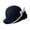 Black, variant on Elegant Fedoras Hat for Parties Roll Brim Camellia Flower Hat Carnivals Party Hat Flapper Head Accessories