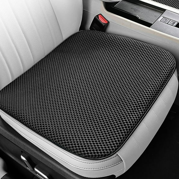 Ruroz Car Seat Cushion with 1.2inch Comfort Memory Foam, Seat Cushion for Car and Office Chair (Black)