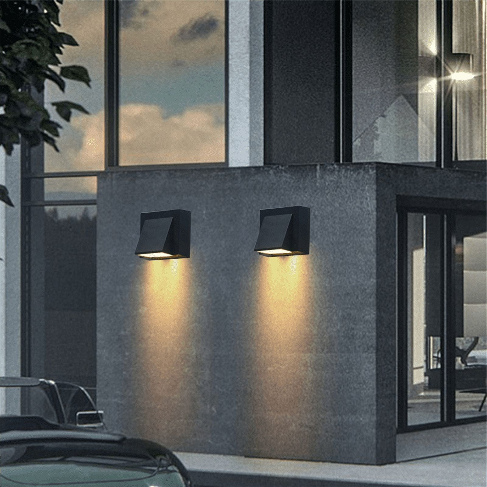 5X 5W Modern LED Wall Light Outdoor Waterproof Wall Lamp Perfect for Corridor Courtyard Gate Terrace Balcony Garden
