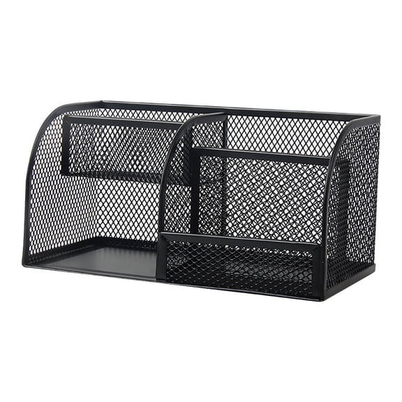 TAILTOSS Mesh Desk Organizer Storage Holder Iron Black Office Accessory 1Pack