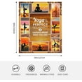 thumbnail image 6 of Yoga Sport Blanket - Ultra Soft Cozy Fleece Yoga Meditation Blanket - Fuzzy Plush Bedding Blankets for Users, Teens, Adults - 60"x50", 6 of 7