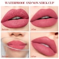 thumbnail image 6 of Julystar Matte Liquid Lipstick, Deep Red Waterproof Long Lasting Lip Gloss, Non-Stick Cup High Pigment Velvet Lip Makeup, 6 of 9