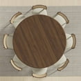 thumbnail image 4 of Dovelina 60" Round Dining Tables Mid-Century Kitchen Table for Dining Room, Walnut, 4 of 9