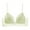 Green, variant on Bras for Women Wireless Seamless Triangle Bra, Pullover Everyday Lingerie with Thin Straps, Nude White Green Black