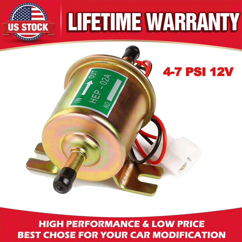 HEP02A High Pressure (47 PSI) 12V Gas Diesel Inline Electric Fuel
