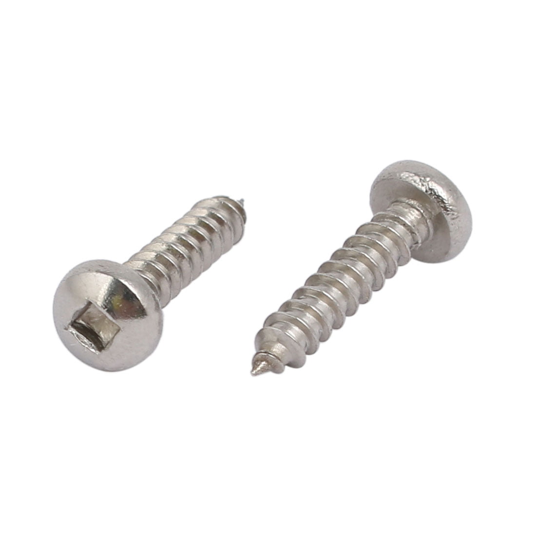M2.9x13mm 304 Stainless Steel Square Drive Pan Head Self Tapping Screw 20pcs 605322194217 
