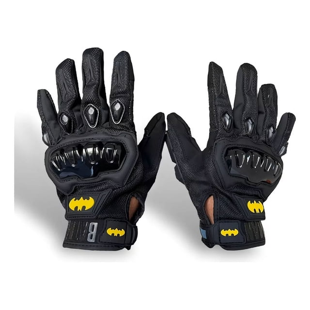 Guantes Para Moto Kov Delta Dc Comics Súper Héroes Y Villanos Color Batman/Negro Talla 2X