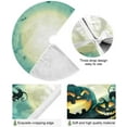 thumbnail image 2 of GZHJMY Halloween Tree Skirt Pumpkins Moonlight Xmas Tree Skirt Floor Door Round Mat Decorations for Holiday Party Home Christmas Day Ornaments, 47.2", 2 of 6