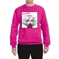 thumbnail image 2 of Marilyn Monroe Being Normal is Boring | Mens Famous People Crewneck Graphic Sweatshirt, Fuschia, 2XL, 2 of 4