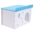 thumbnail image 4 of Shisuyan Small Pet Hiding Place Wood Plastic Plate 1Set 9.1X5.9X5.3In, 4 of 9