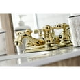 thumbnail image 4 of Kingston Brass KB602ACL American Classic 4" Centerset Bathroom Faucet, Polished Brass, 4 of 5