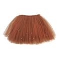 thumbnail image 1 of Wenchoice Brown Rainbow Pearl Tutu Skirt Girl'S L(5Y-6Y), 1 of 1