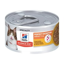 Hill's Science Diet Perfect Digestion Chicken, Vegetable & Rice Stew Wet Cat Food, 2.9oz Can 24pk