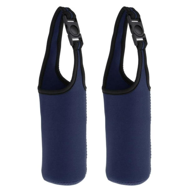 2x enfriador de botellas con aislamiento de neopreno tapa de botella funda de transporte de botella de agua funda protectora para actividades al aire Soledad Funda de botella deportiva