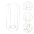 thumbnail image 4 of 1Set Metal Cage Pendant Lamp Irregular Shape White For Diy Lighting, 4 of 9