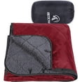 thumbnail image 6 of REDCAMP Large Camping Blanket with Sherpa Lining, Cold Weather Warm Outdoor Blanket Windproof for Camping Stadium, Machine Washable 59"x 79" Red, 6 of 10