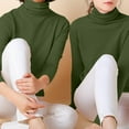 thumbnail image 2 of Sweaters For Women Cotton Knitted Plain Turtleneck Long Sleeve Slim Fit Pullover Sweater Soft Warm Elegant Winter Top 3Xl Womens Sweaters, 2 of 5