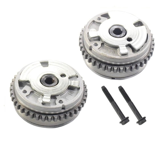 REVO Pair Intake Cam Adjuster VVT Gears with Bolts for 07-21 Cadillac Buick Chevy GMC