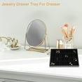 thumbnail image 6 of 24 Grid Jewelry Tray Stackable Tray Showcase for Rings Earrings Necklace Bracelet Pendants Black, 6 of 8