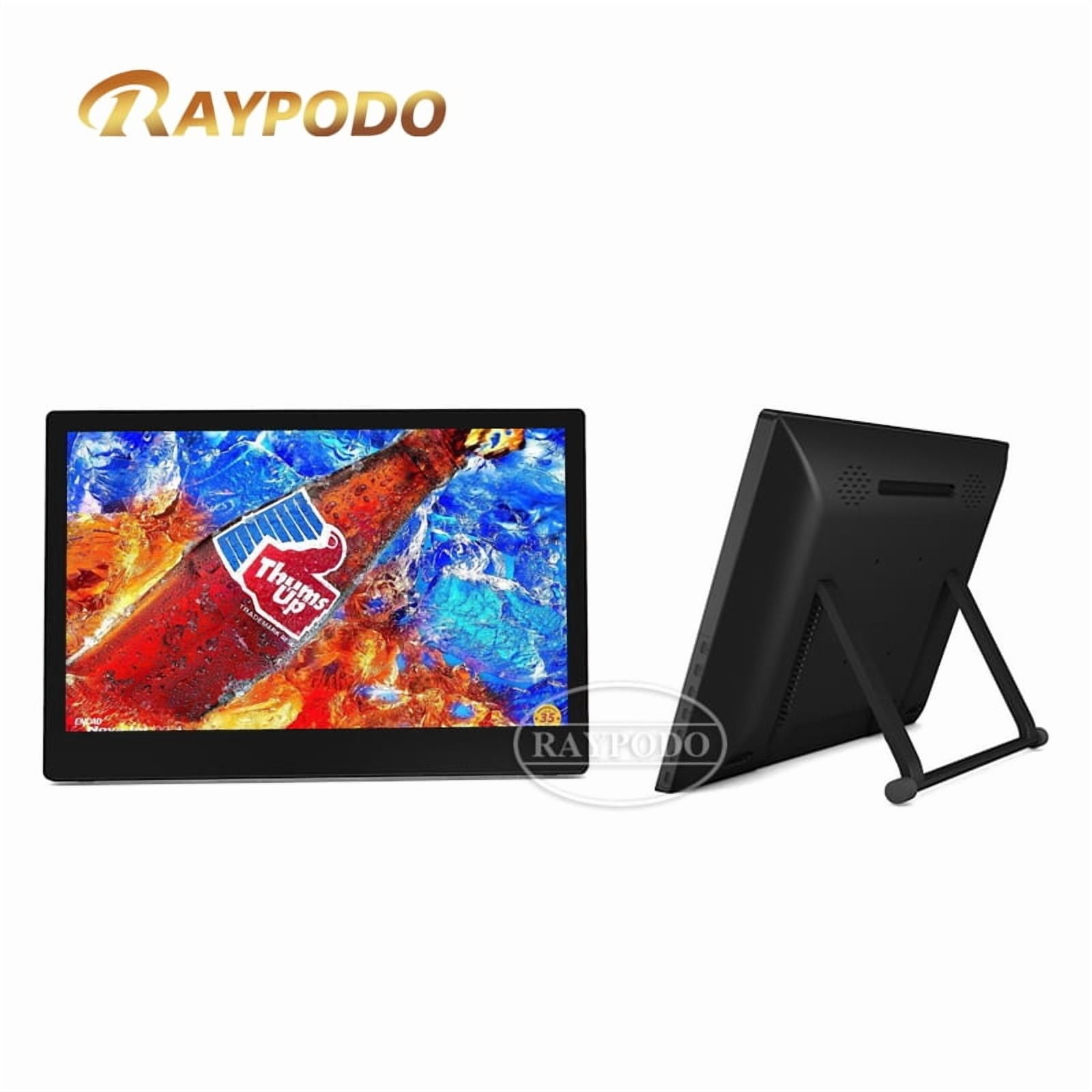 ​​Raypodo 18.5 Inch Android 11 Digital Signage Player - RK3566 Quad-Core Tablet with 10-Point Capacitive Touch Screen, VESA Mount & Adjustable Stand​​