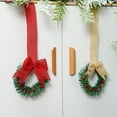 thumbnail image 2 of 4PCS Christmas Mini Cabinet Wreaths, Kitchen Cabinet Wreaths with Ribbon Red Berry, Mini Christmas Wreath Small Window Wreath for Window Door Farmhouse Christmas Party Decorations, 2 of 8