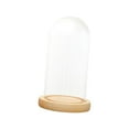thumbnail image 4 of Campana de cristal transparente para decoración de casa de muñecas, centros de mesa decorativos, cubierta de flores 12cmx18cmx14cm, 4 of 9