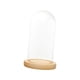 thumbnail image 4 of Cúpula de vidrio transparente Cloche Cubierta de flores Contenedor Adorno de bricolaje Terrario Campana a prueba de polvo Vitrina Cúpula transparente 12cmx18cmx14cm Soledad Cloche de cúpula transparente, 4 of 10