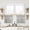 Black-24"W x 18"L (Pack of 2), variant on Rv Curtains For Camper Windows Bottom Bunk Bed Sheer Linen Cafe Boho 2 Panels Kitchen 20 Inch Length Light Grey