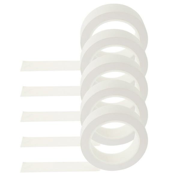 NIYANGLE 5 Rolls Duct Tape White PVC Packing for Workshop Use