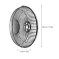 thumbnail image 2 of OUNONA Pedestal Fan Protection Cover Black Mesh Guard for Electric Fans and Deformation Resistant, 2 of 8