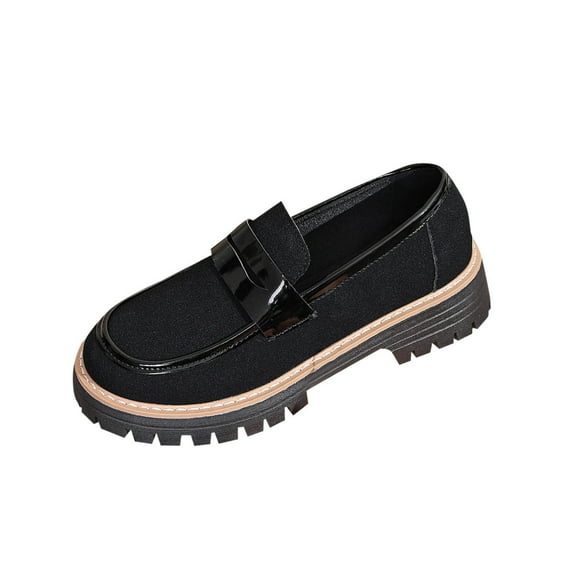 Womens Loafers, Slip On Platform Chunky Penny Heeled Loafers for Women Dressy and Work, Business Casual Shoes for Women Black Women Sandal