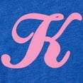 thumbnail image 2 of CafePress - K Pink Initial_Tr - Cute Infant Baby Football Bodysuit, 2 of 3