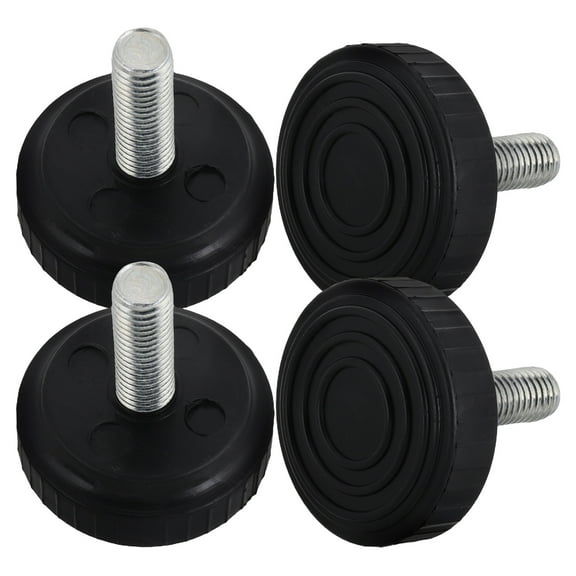 Hemoton 4pcs Universal Adjustable Feet for Treadmill Suction Cup Fitness Equipment Mounting Bolts Thumbscrew Kit for Workout Machines