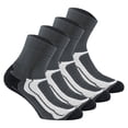 thumbnail image 1 of Rohner Basic calcetines de deporte unisex, paquete de 4 - Quarter Sport, mezcla de algodón Gris 43-46, 1 of 3