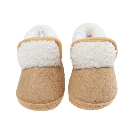 

Gureui Newborn Infant Toddler Baby Girls Boots Winter Warm Non-slip Soft Sole Fluffy Cute Shoes