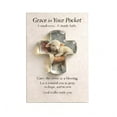 thumbnail image 1 of Christian Pocket Cross with Lamb Dove Lion Design, Premium Shatter-Resistant Acrylic Prayer Token, Grace Faith Hope Reminder Keepsake for Easter Daily Devotion, Spiritual Comfort, 1 of 8