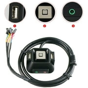 RilexAwhile Reset HDD Button Switch + Dual USB Ports + Power Button + Audio Ports for Desktop Computer Case