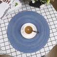 thumbnail image 3 of Sets de Table Ronds en Coton Faciles d'Entretien 36cm Lavables 6 Pcs (Marron Foncé), 3 of 5