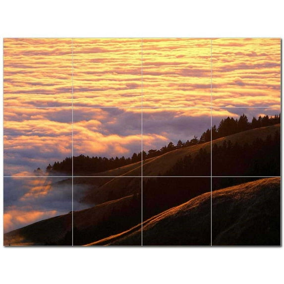 Clouds Photo Ceramic Tile Mural Kitchen Backsplash Bathroom Shower 404642-M43