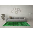 thumbnail image 3 of Ahgly Company Indoor Rectangle Abstract Green Modern Area Rugs, 5' x 7', 3 of 4
