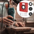 thumbnail image 5 of Router Table,Aluminum Router Table,120*120*8mm Aluminum Alloy Table Insert Plate Woodworking Tools Milling Trimming Machine with Rings, 5 of 5
