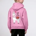 thumbnail image 5 of LRen Girl Hoodies Size 7-8 Coconut Tree Print Pullover Sweatshirts Kids Fashion Casual Outfits Fall Winter Clothes,8-9 Years,Z4-Pink, 5 of 5