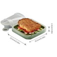 thumbnail image 4 of AMERTEER Sandwich Lunch Box Portable Toast Container Silicone Plastic Bread Packer for School Office, 4 of 9