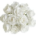 thumbnail image 7 of Ukeler Artificial White Rose Flowers 12 Pcs Blossom Rose Flowers Real Touch Silk Faux Roses with Stem Rose Bouquets for Home Decoration Wedding Party Garden Floral Roses Decor, 7 of 7